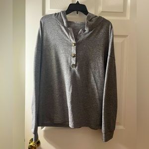 Gray light weight hoodie
